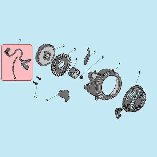 Детали стартера Champion GG1200